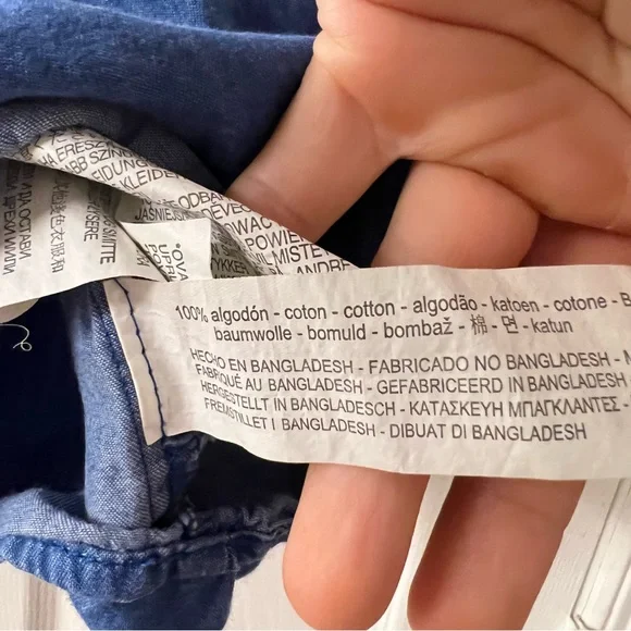 Zara Girls | Cold Shoulder Chambray Dress - Picture 6 of 7